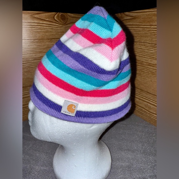 🧌Carhartt Multi Stripe Fleece Lined Beanie Hat - Picture 5 of 11